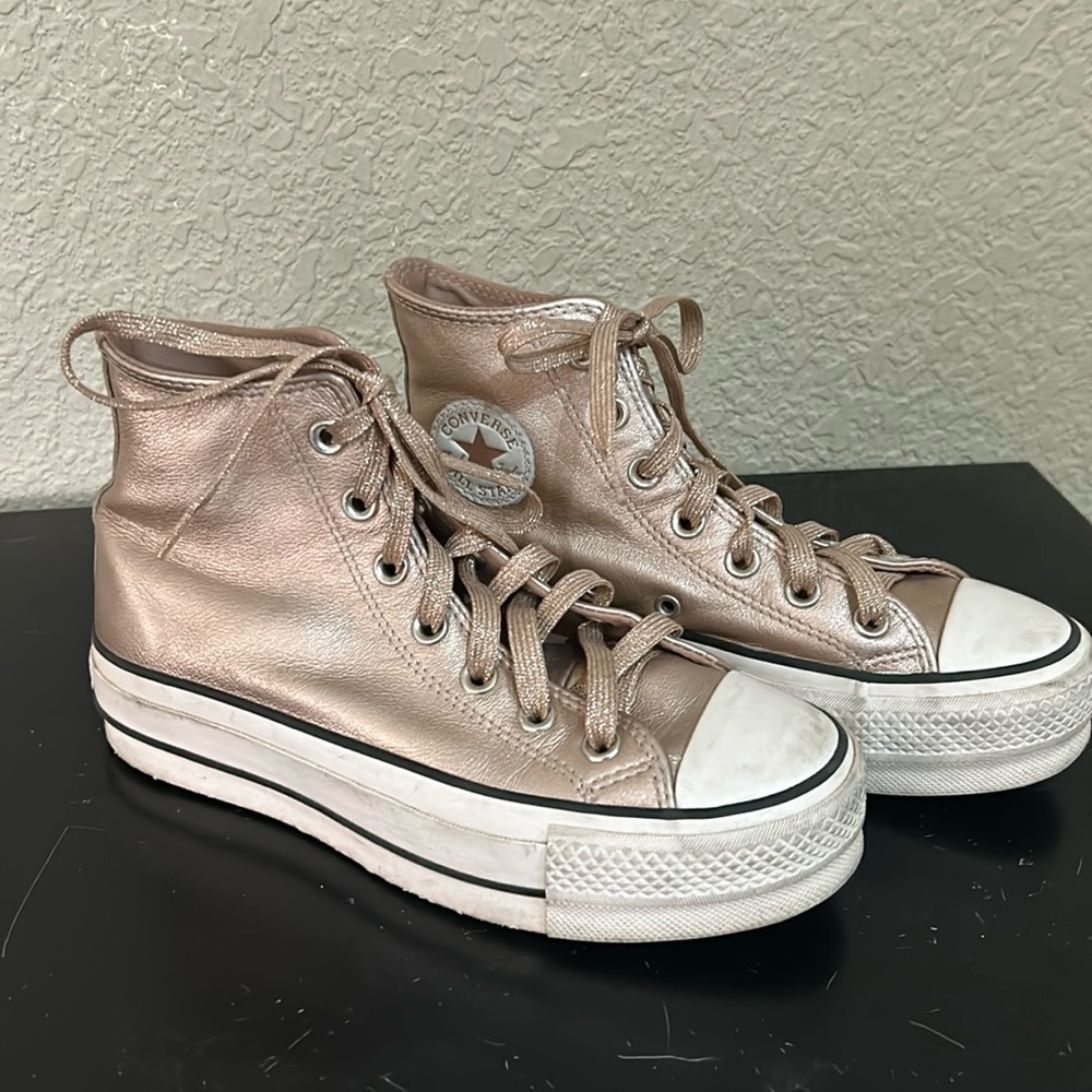Pink Glitter Converse size 6